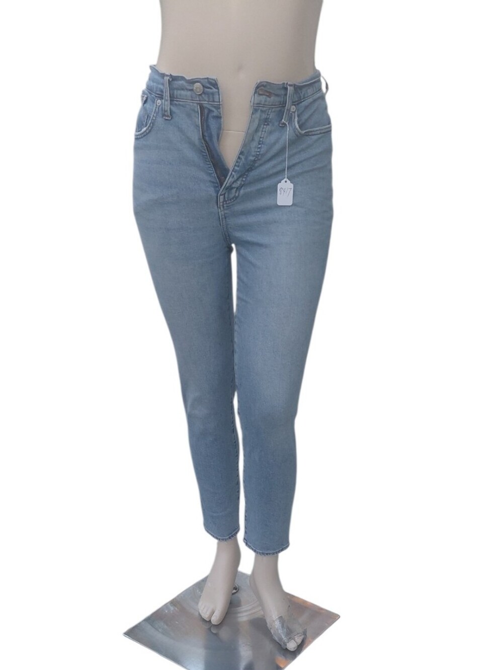 8417....Women's Madewell High-Rise Straight Leg Mom Jeans Size 28 - Picture 2 of 8